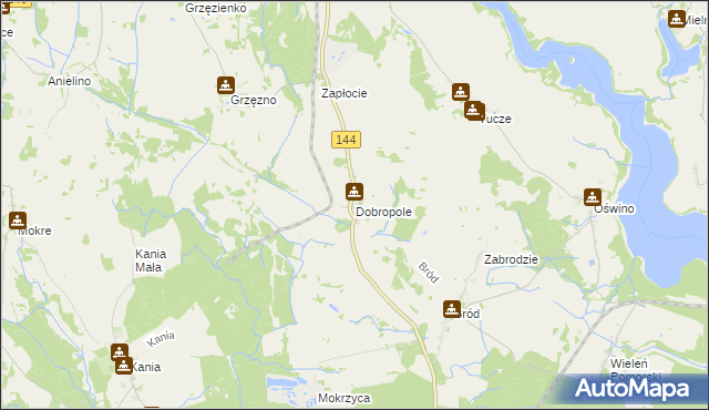 mapa Dobropole gmina Dobra, Dobropole gmina Dobra na mapie Targeo