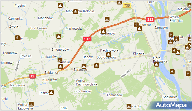 mapa Dobrosławów, Dobrosławów na mapie Targeo