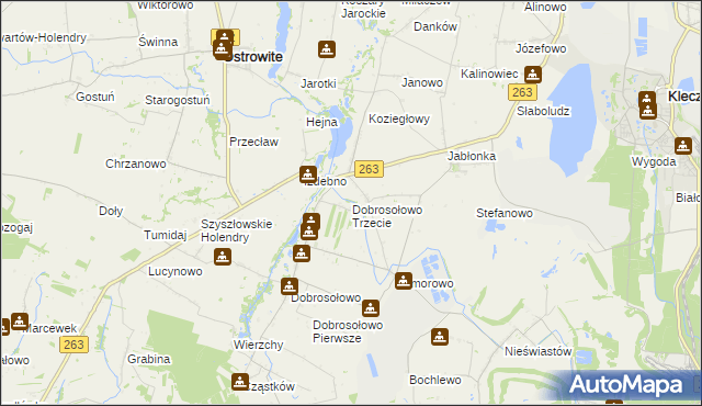 mapa Dobrosołowo Trzecie, Dobrosołowo Trzecie na mapie Targeo