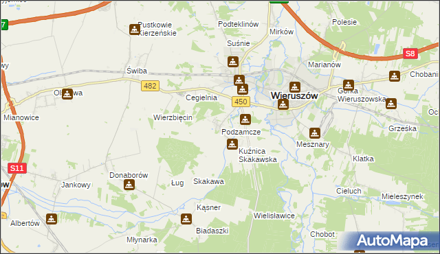 mapa Dobrydział, Dobrydział na mapie Targeo