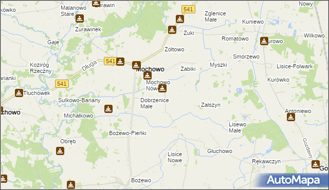 mapa Dobrzenice Duże, Dobrzenice Duże na mapie Targeo