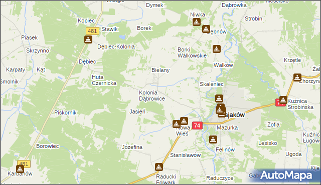 mapa Dolina Czernicka, Dolina Czernicka na mapie Targeo