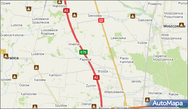 mapa Doły Brzeskie, Doły Brzeskie na mapie Targeo