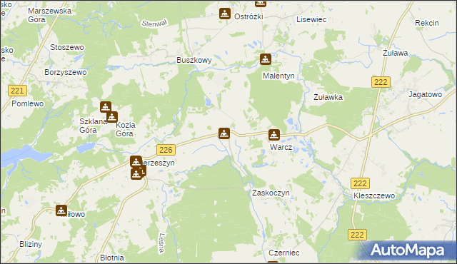 mapa Domachowo gmina Trąbki Wielkie, Domachowo gmina Trąbki Wielkie na mapie Targeo