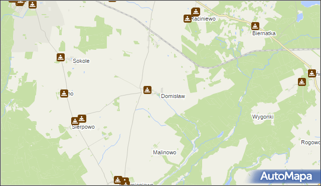 mapa Domisław, Domisław na mapie Targeo