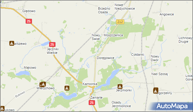 mapa Doręgowice, Doręgowice na mapie Targeo