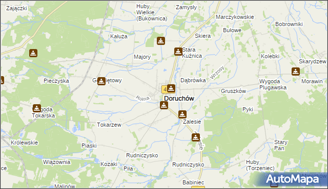 mapa Doruchów, Doruchów na mapie Targeo