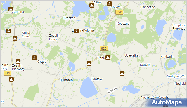 mapa Dratów-Kolonia, Dratów-Kolonia na mapie Targeo