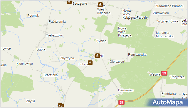 mapa Drożki, Drożki na mapie Targeo