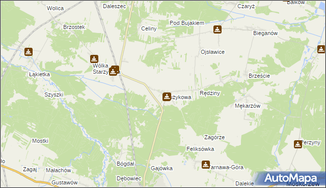 mapa Drużykowa, Drużykowa na mapie Targeo