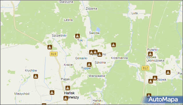 mapa Dubeczno, Dubeczno na mapie Targeo