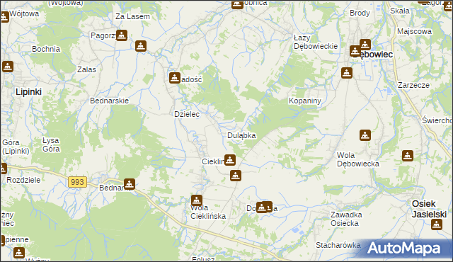 mapa Duląbka, Duląbka na mapie Targeo