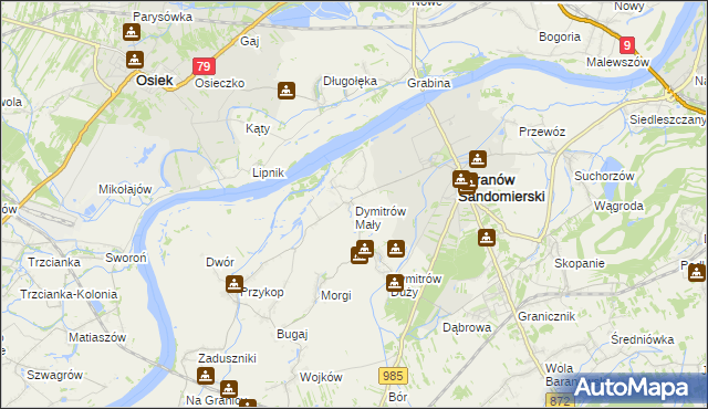 mapa Dymitrów Mały, Dymitrów Mały na mapie Targeo