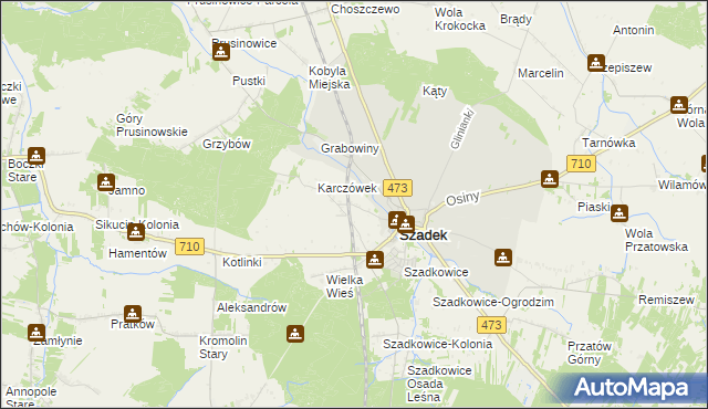 mapa Dziewulin, Dziewulin na mapie Targeo