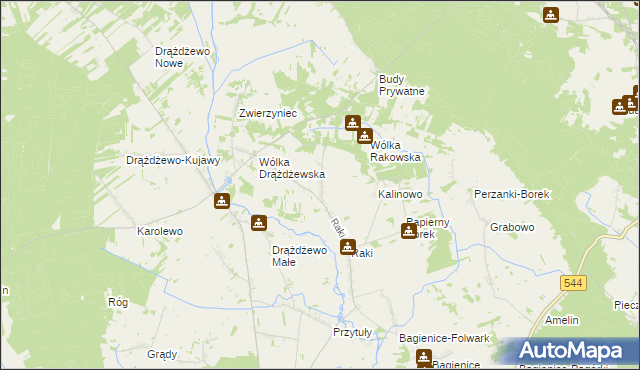 mapa Elżbiecin gmina Krasnosielc, Elżbiecin gmina Krasnosielc na mapie Targeo