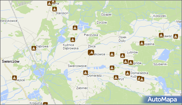 mapa Fałkowice gmina Pokój, Fałkowice gmina Pokój na mapie Targeo