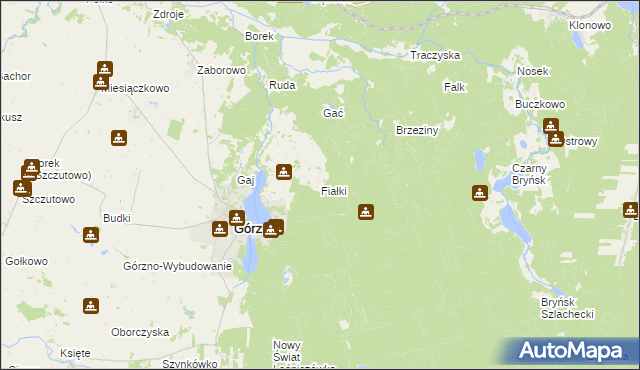 mapa Fiałki, Fiałki na mapie Targeo