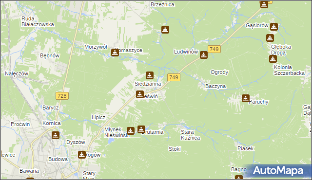 mapa Fidor, Fidor na mapie Targeo