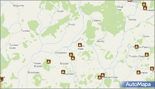 mapa Filipki Małe, Filipki Małe na mapie Targeo