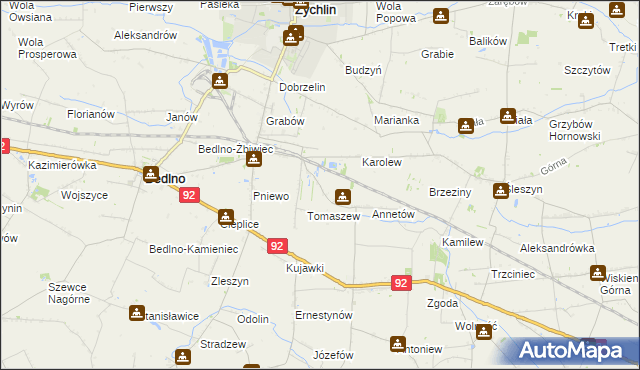 mapa Franciszków Nowy, Franciszków Nowy na mapie Targeo