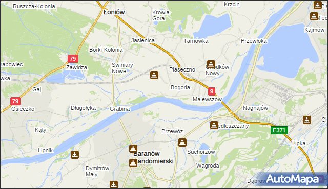 mapa Gągolin, Gągolin na mapie Targeo