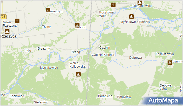 mapa Gapinin-Kolonia, Gapinin-Kolonia na mapie Targeo