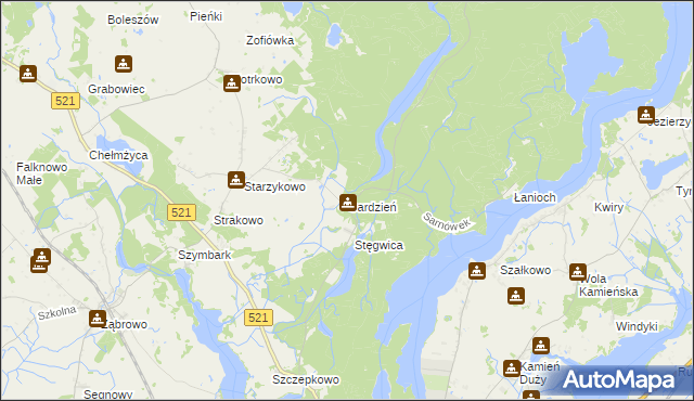 mapa Gardzień, Gardzień na mapie Targeo