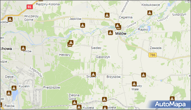 mapa Gąszczyk, Gąszczyk na mapie Targeo