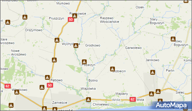 mapa Gawarzec Dolny, Gawarzec Dolny na mapie Targeo