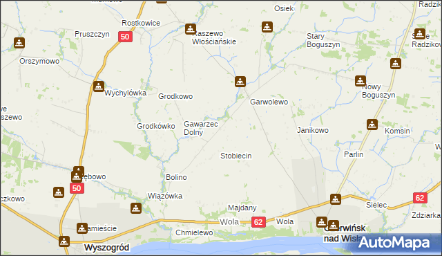 mapa Gawarzec Górny, Gawarzec Górny na mapie Targeo