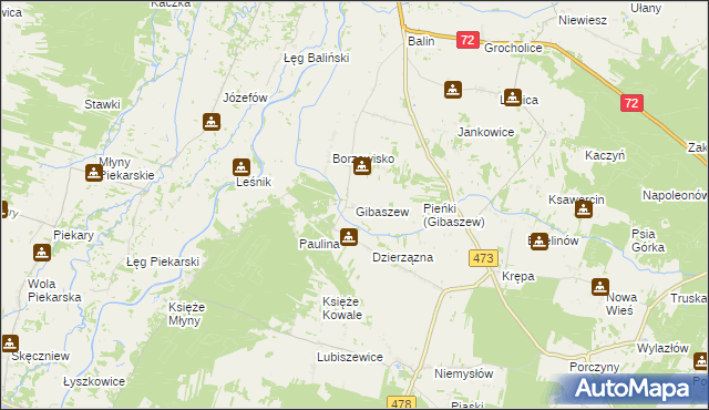 mapa Gibaszew, Gibaszew na mapie Targeo