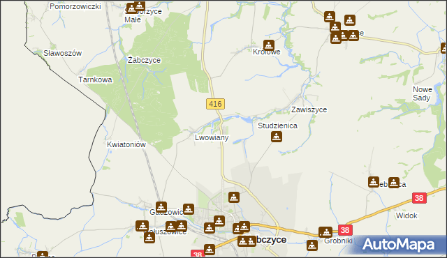 mapa Głubczyce-Sady, Głubczyce-Sady na mapie Targeo