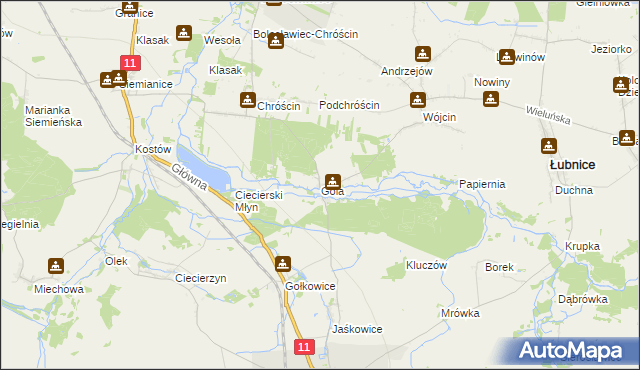 mapa Gola gmina Bolesławiec, Gola gmina Bolesławiec na mapie Targeo