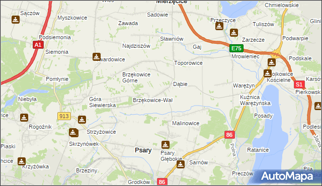 mapa Goląsza Dolna, Goląsza Dolna na mapie Targeo