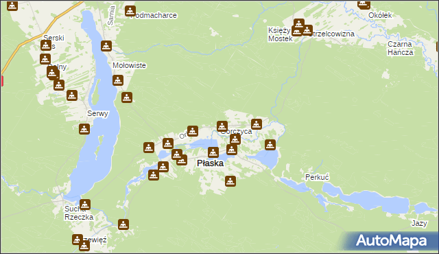 mapa Gorczyca, Gorczyca na mapie Targeo