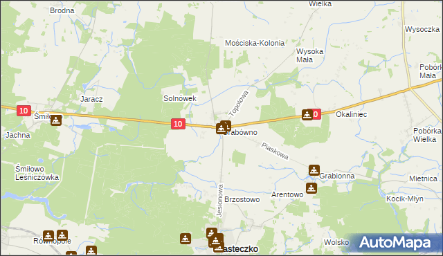 mapa Grabówno, Grabówno na mapie Targeo