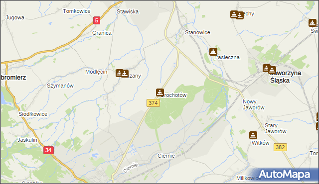 mapa Grochotów, Grochotów na mapie Targeo