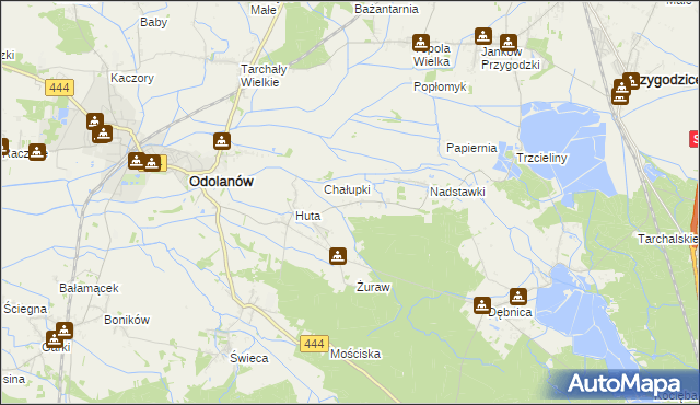 mapa Grochowiska gmina Odolanów, Grochowiska gmina Odolanów na mapie Targeo