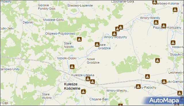 mapa Grodzkie Szczepanowięta, Grodzkie Szczepanowięta na mapie Targeo