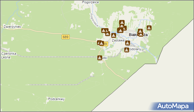 mapa Grudki, Grudki na mapie Targeo