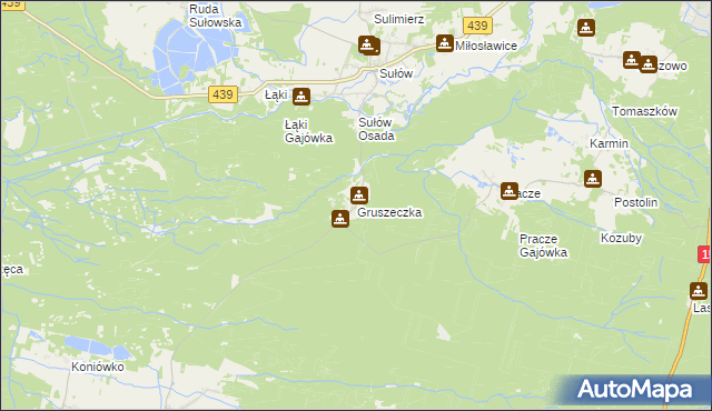 mapa Gruszeczka, Gruszeczka na mapie Targeo