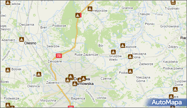 mapa Gruszów Mały, Gruszów Mały na mapie Targeo