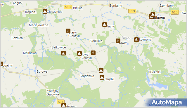 mapa Grużajny, Grużajny na mapie Targeo