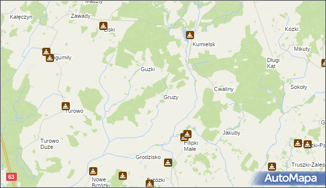 mapa Gruzy, Gruzy na mapie Targeo