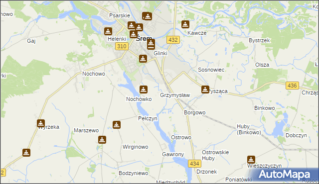 mapa Grzymysław, Grzymysław na mapie Targeo