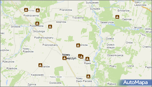 mapa Helenków, Helenków na mapie Targeo