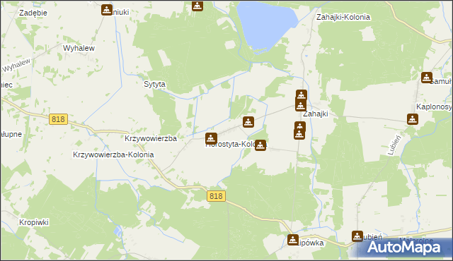 mapa Horostyta, Horostyta na mapie Targeo