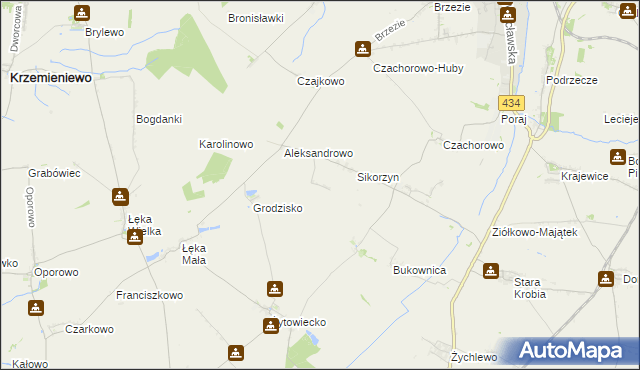 mapa Huby Pijanowskie, Huby Pijanowskie na mapie Targeo