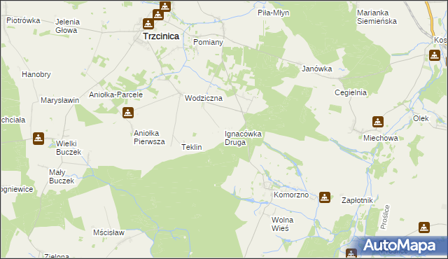 mapa Ignacówka Druga, Ignacówka Druga na mapie Targeo