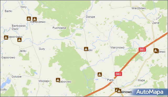 mapa Iwaśki, Iwaśki na mapie Targeo